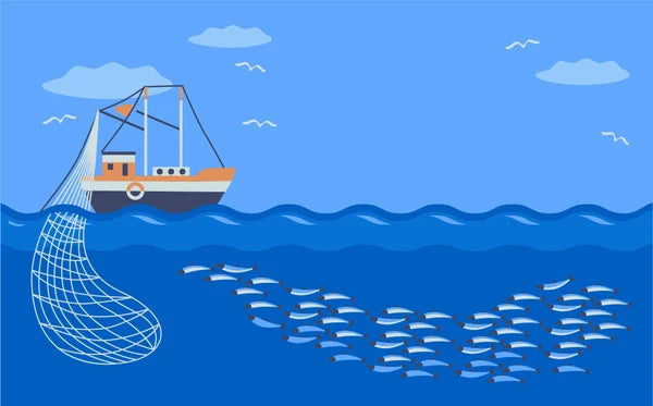 Drag Nets The way to catch fish