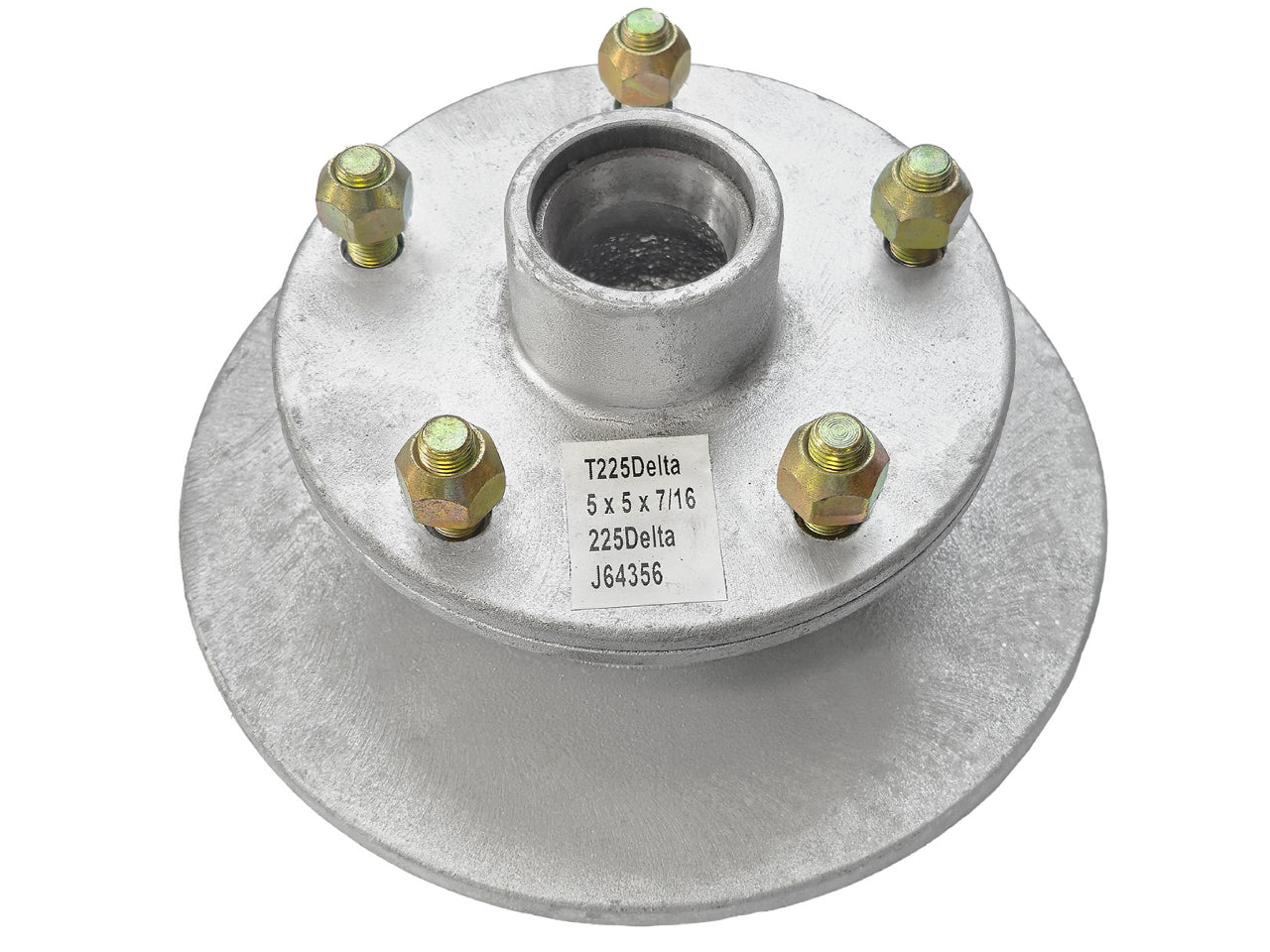 Disc-Braked Early Model Hub - 225mm 5x5x7/16" - Action Outdoors Kiwi