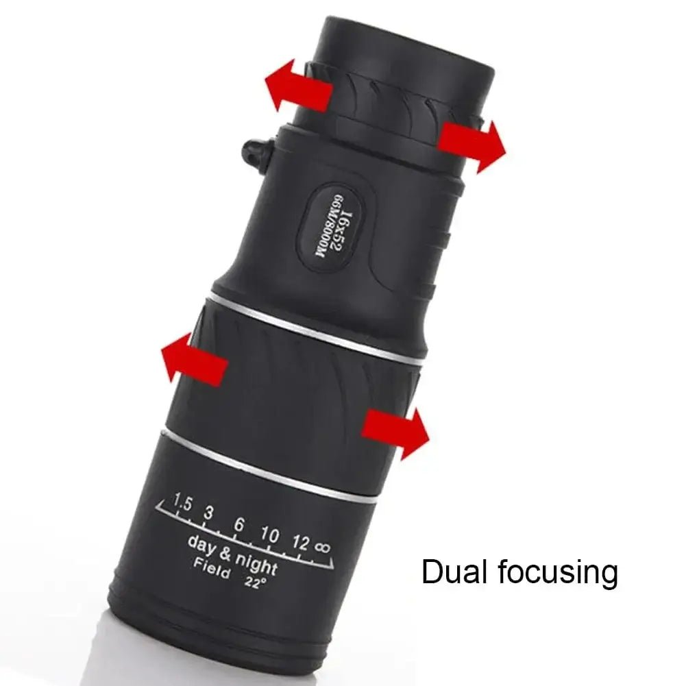 China China 16X52 Monocular Telescope Optical Lens High Definition Handy Optics Scope Dual Focus Zoom 16X Binocular for Outdoor Camp Hunting