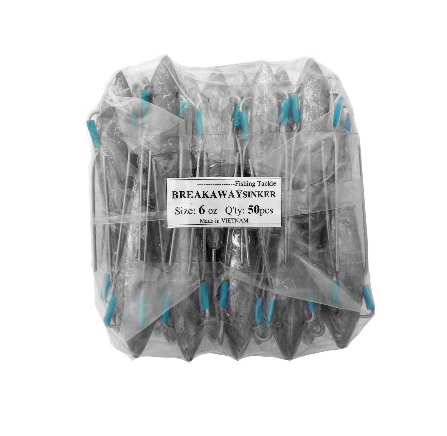 Breakaway Sinker Bulk Pack 6oz (50 per pack)