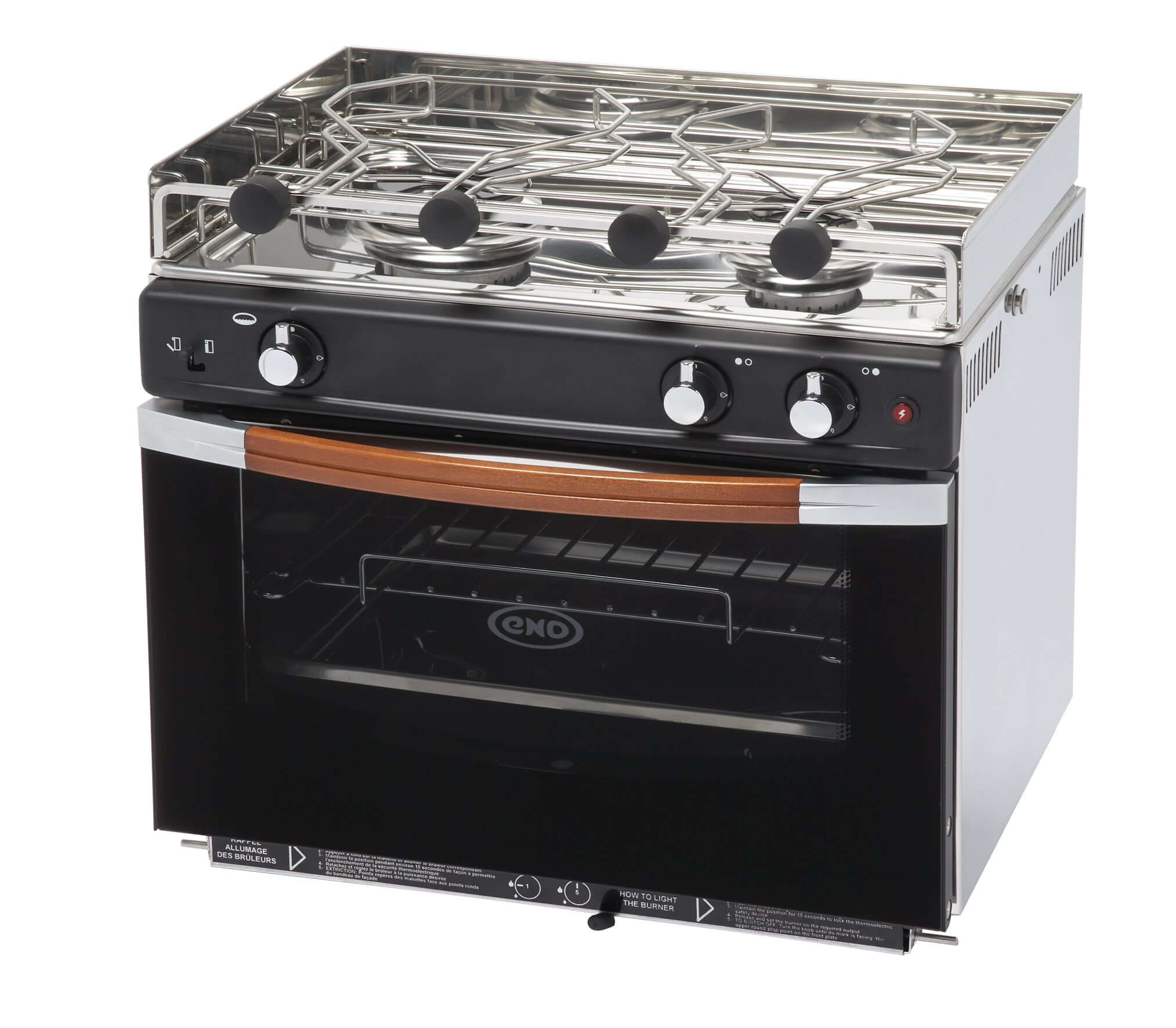 2 burner stainless steel oven grill