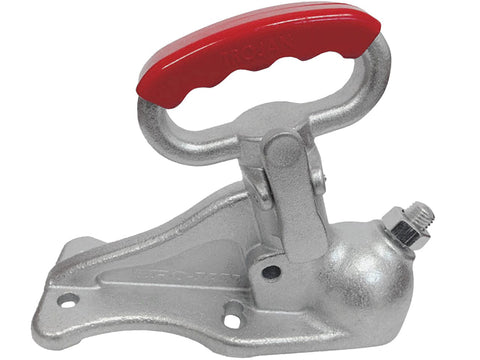 Trailer hitch with red handle - 18DD4790-8FAB