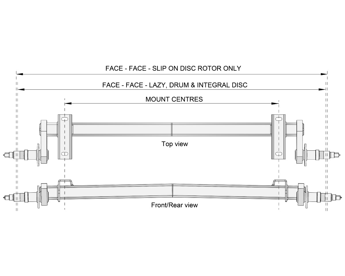 Full Beam Duratorque, 3000kg, Multi-Hub - Action Outdoors Kiwi