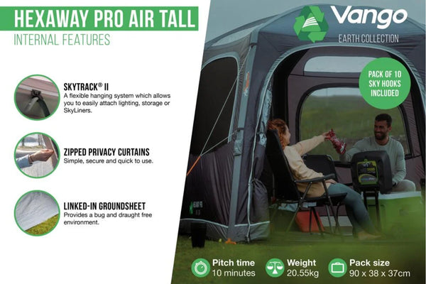Vango HexAway Air tall awning - Drive Away