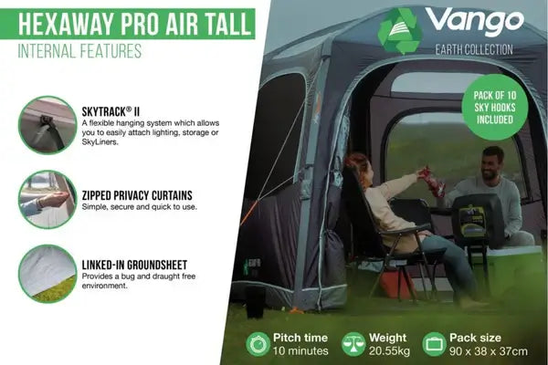 Vango HexAway Air tall awning - Drive Away