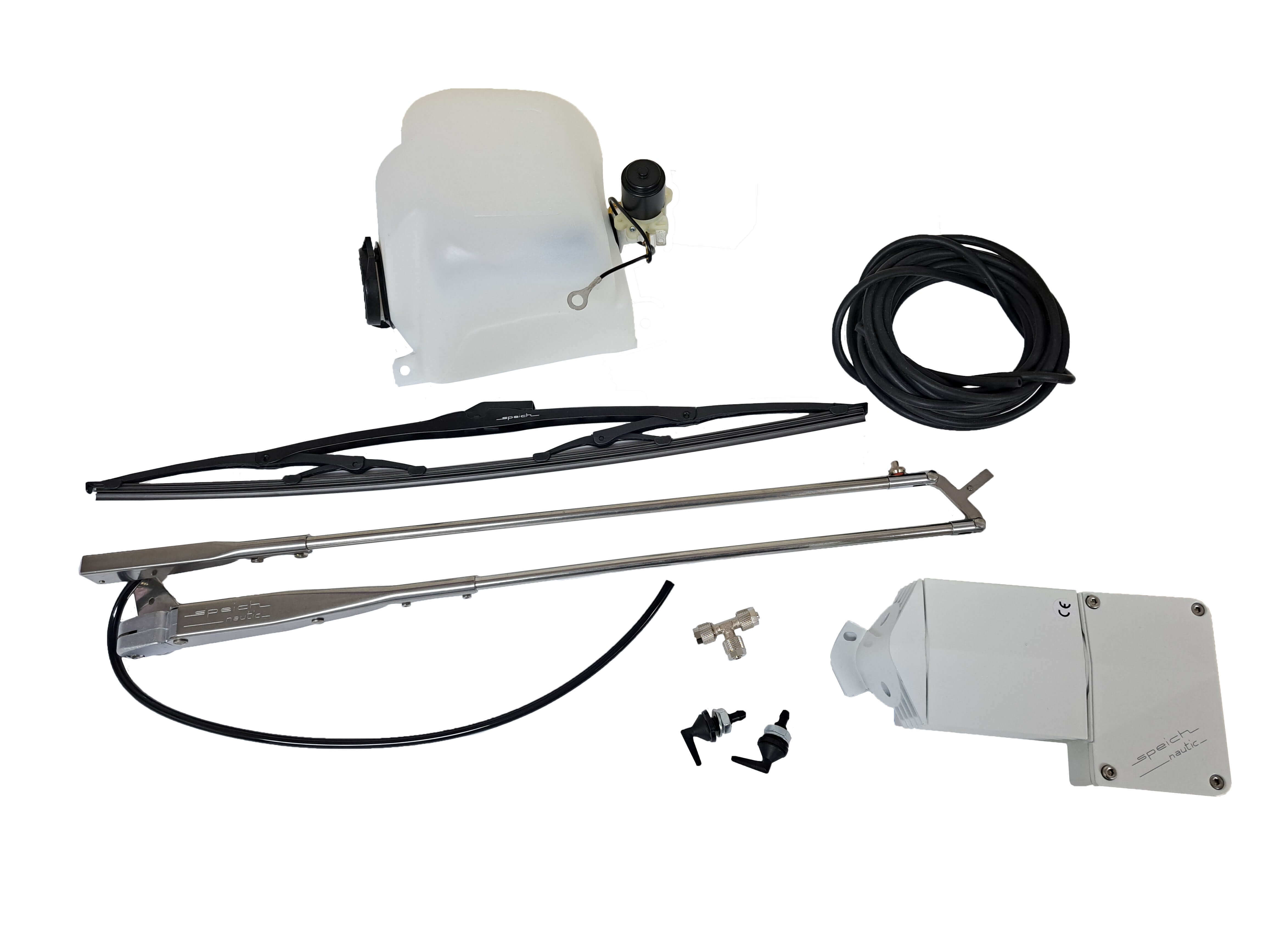 Speich premium Washer and Wiper kit components including wiper arm, motor, and hoses.