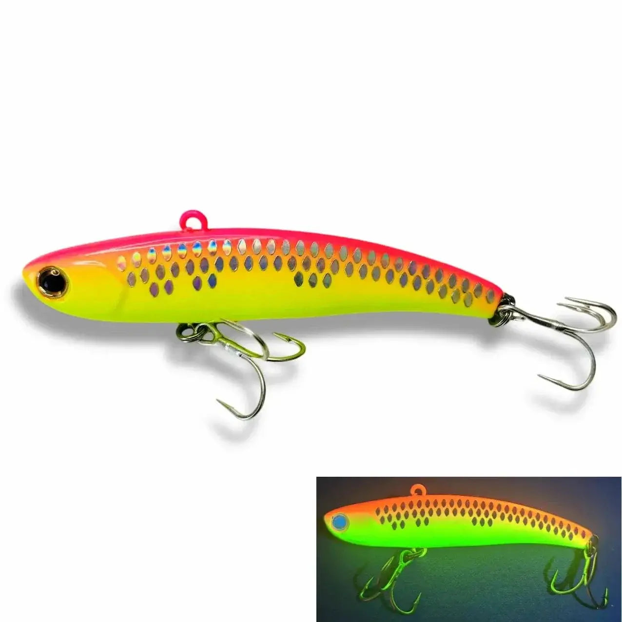 Ima Rattin fishing lure 2024 Koume 90 winter ice Fishing VIB Lure 80/90mm 22g Rattlin Bait Sinking Spinning Swimbait Japan Hook - Action Outdoors Kiwi