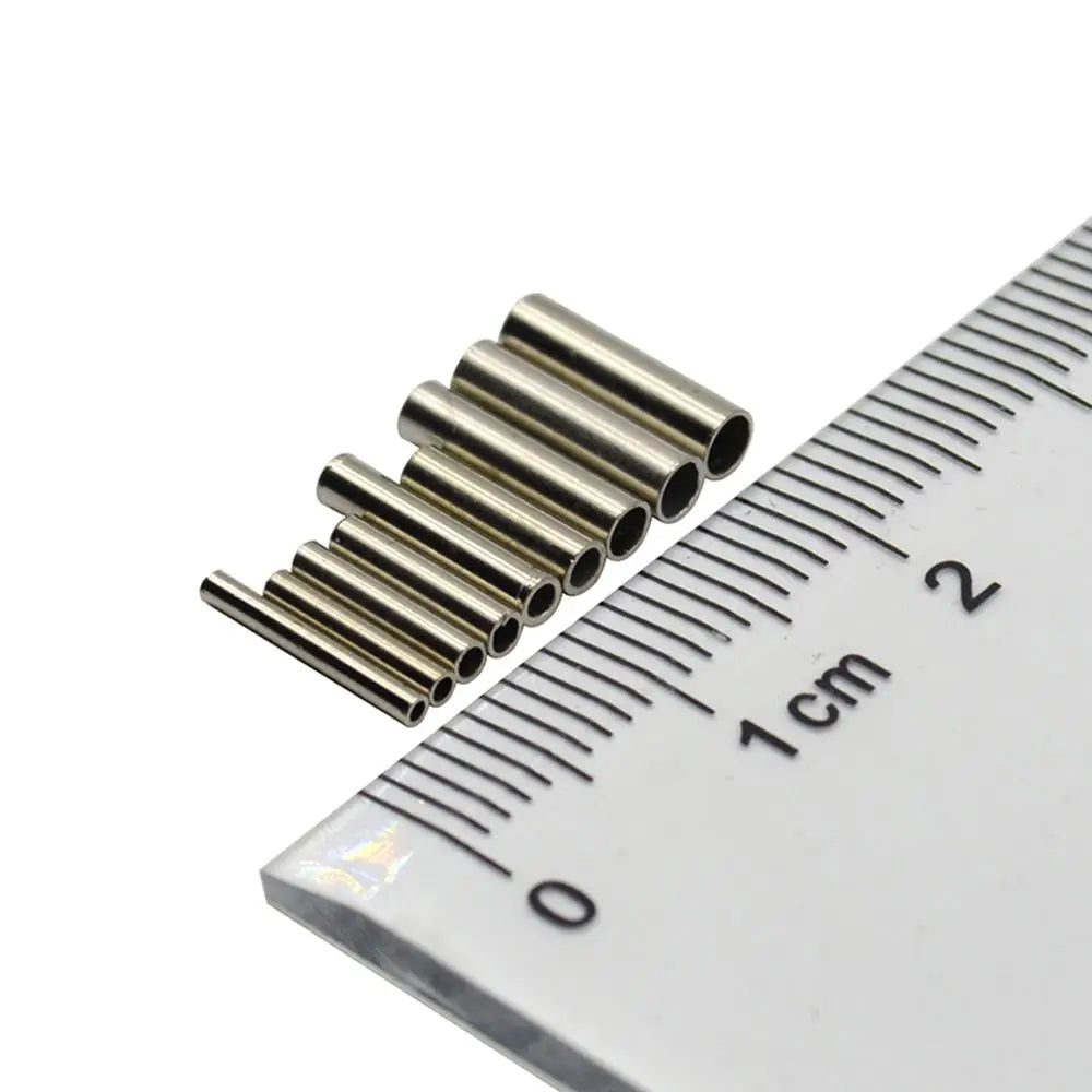 100pcs/Lot 1.0mm-2.8mm Sea Fishing Accessories Line Tube Copper Fishing Line Aluminum Crimp Sleeve Copper Tube - Action Outdoors Kiwi