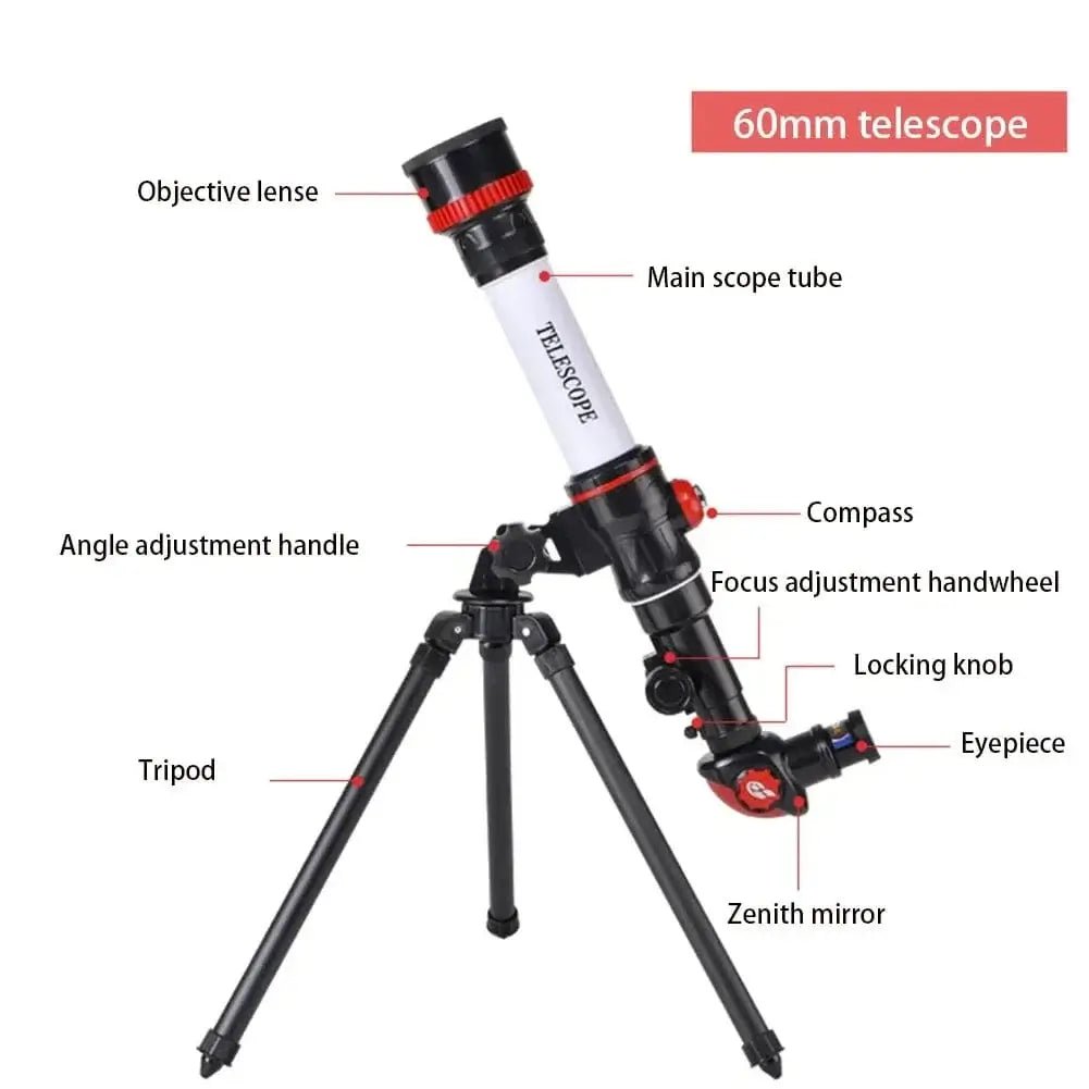China China HD Professional Astronomical Telescope Powerful Monocular Long Range Binoculars Space Moon Portable Gifts for Kid Students