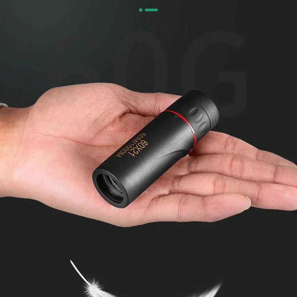 China China 60x21 BAK4 Zoom Monocular Binoculars with Wrist Strap Mini Portable Telescope Optics Scope for Outdoor Camping Hunting Telescope