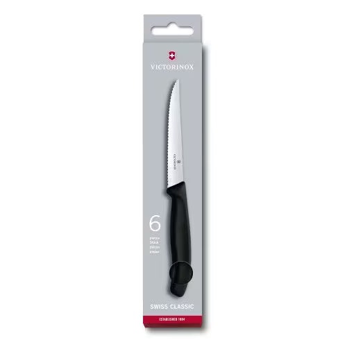 Victorinox Steak Knife Set 6.7233 - 11cm 6 piece Pointed Hang Box - Action Outdoors Kiwi