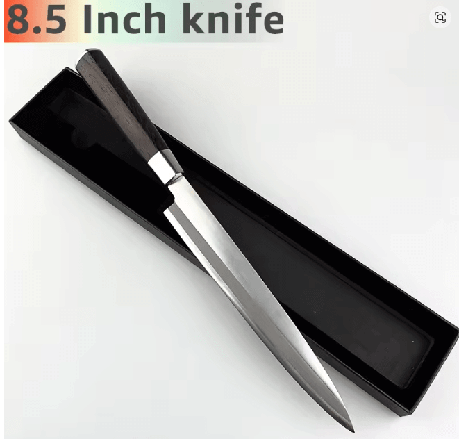 Action Outdoors Miscellaneous Knives 8 Inch Blade Sashimi Sushi Knife for Cutting Sushi with Box