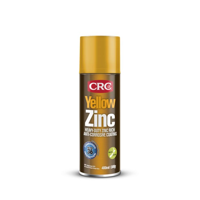CRC Coloured Zinc 400ml - Yellow 2098 - Action Outdoors Kiwi