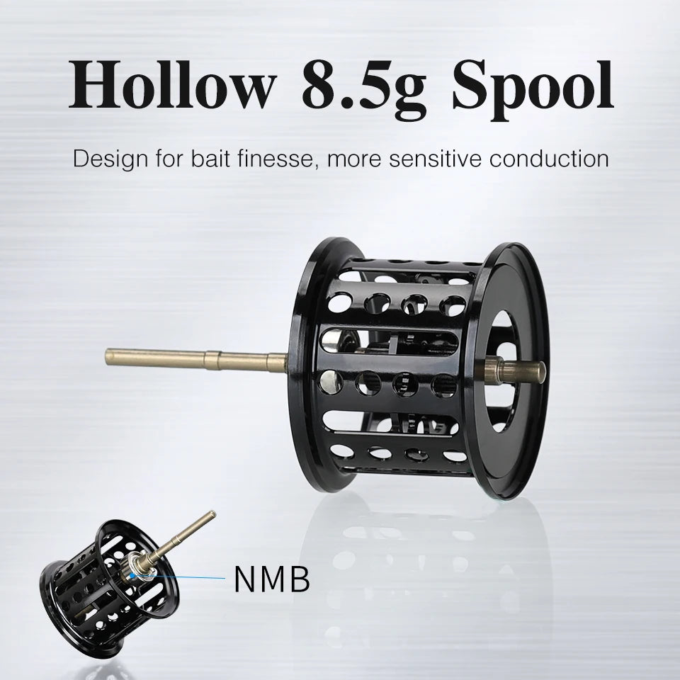 TSURINOYA Spirit Fox 50 Bait Finesse System Baitcasting Fishing Reel 7.3:1 Gear Ratio Carbon Fishing Coil For Light Game Trout - Action Outdoors Kiwi