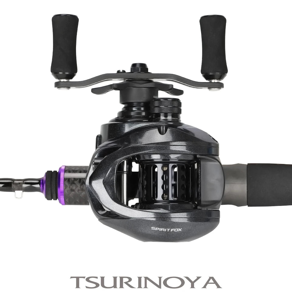 TSURINOYA Spirit Fox 50 Bait Finesse System Baitcasting Fishing Reel 7.3:1 Gear Ratio Carbon Fishing Coil For Light Game Trout - Action Outdoors Kiwi