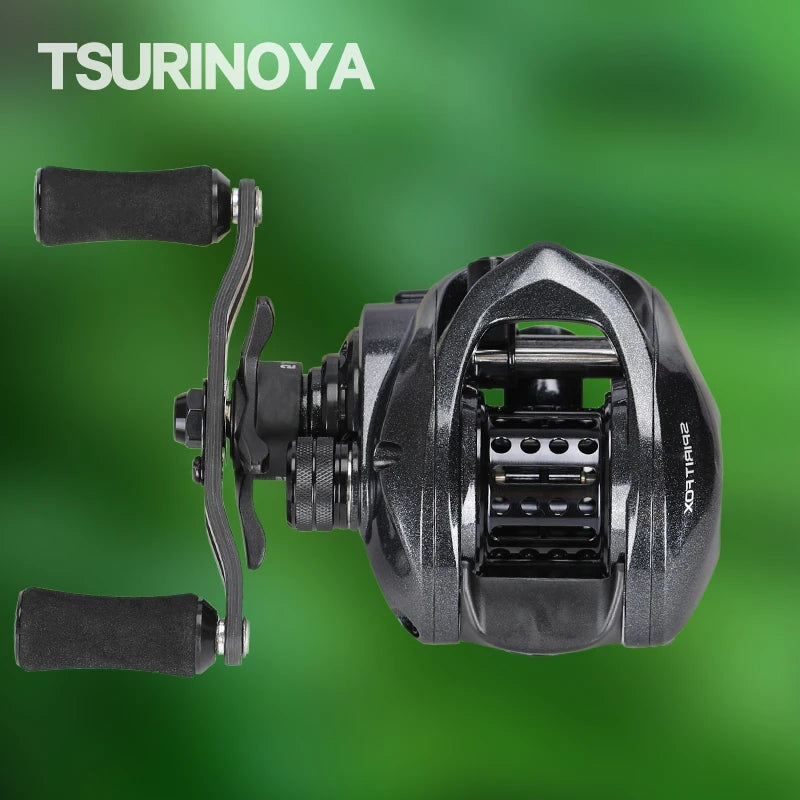 TSURINOYA Spirit Fox 50 Bait Finesse System Baitcasting Fishing Reel 7.3:1 Gear Ratio Carbon Fishing Coil For Light Game Trout - Action Outdoors Kiwi