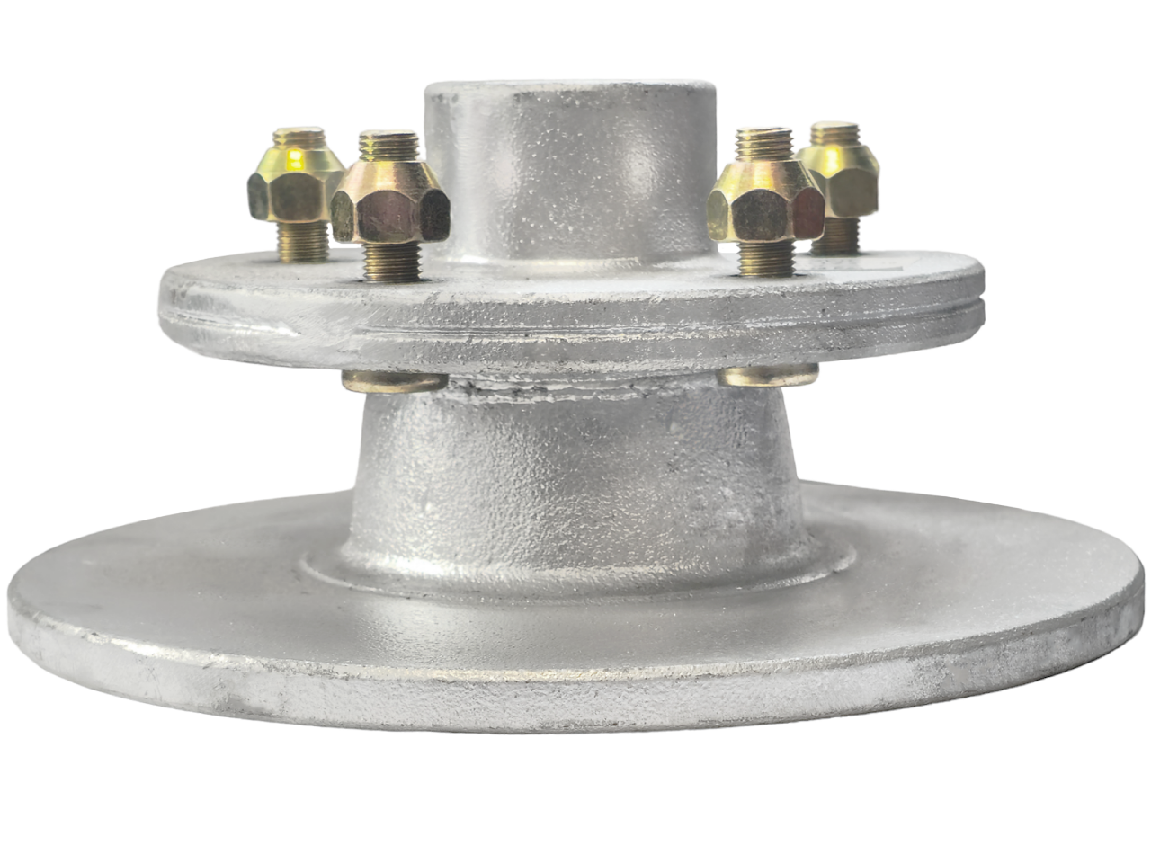 Disc-Braked Early Model Hub - 225mm 5x4-1/2x7/16" - Action Outdoors Kiwi