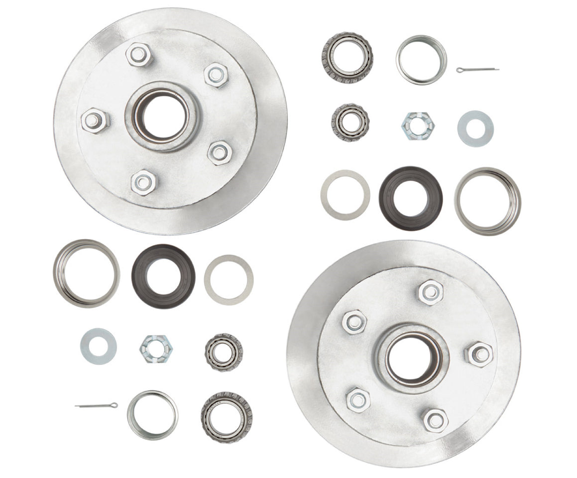 1500kg Disc Braked Hub Set - Integral - 4x4-1/4x7/16" - Pair T035115 - Action Outdoors Kiwi