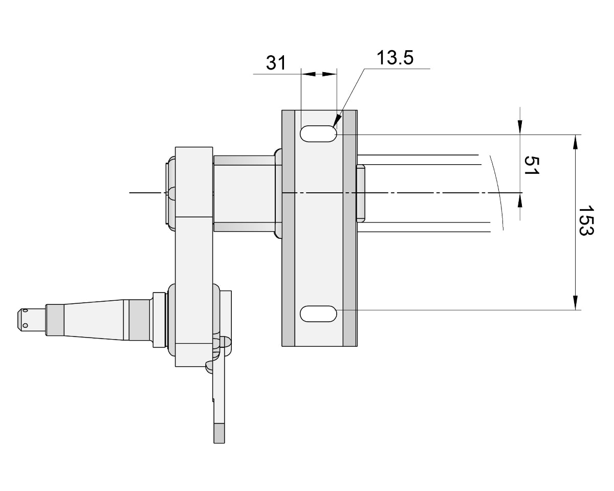 Half-beam Duratorque Left - 2200kg Per Pair - Action Outdoors Kiwi