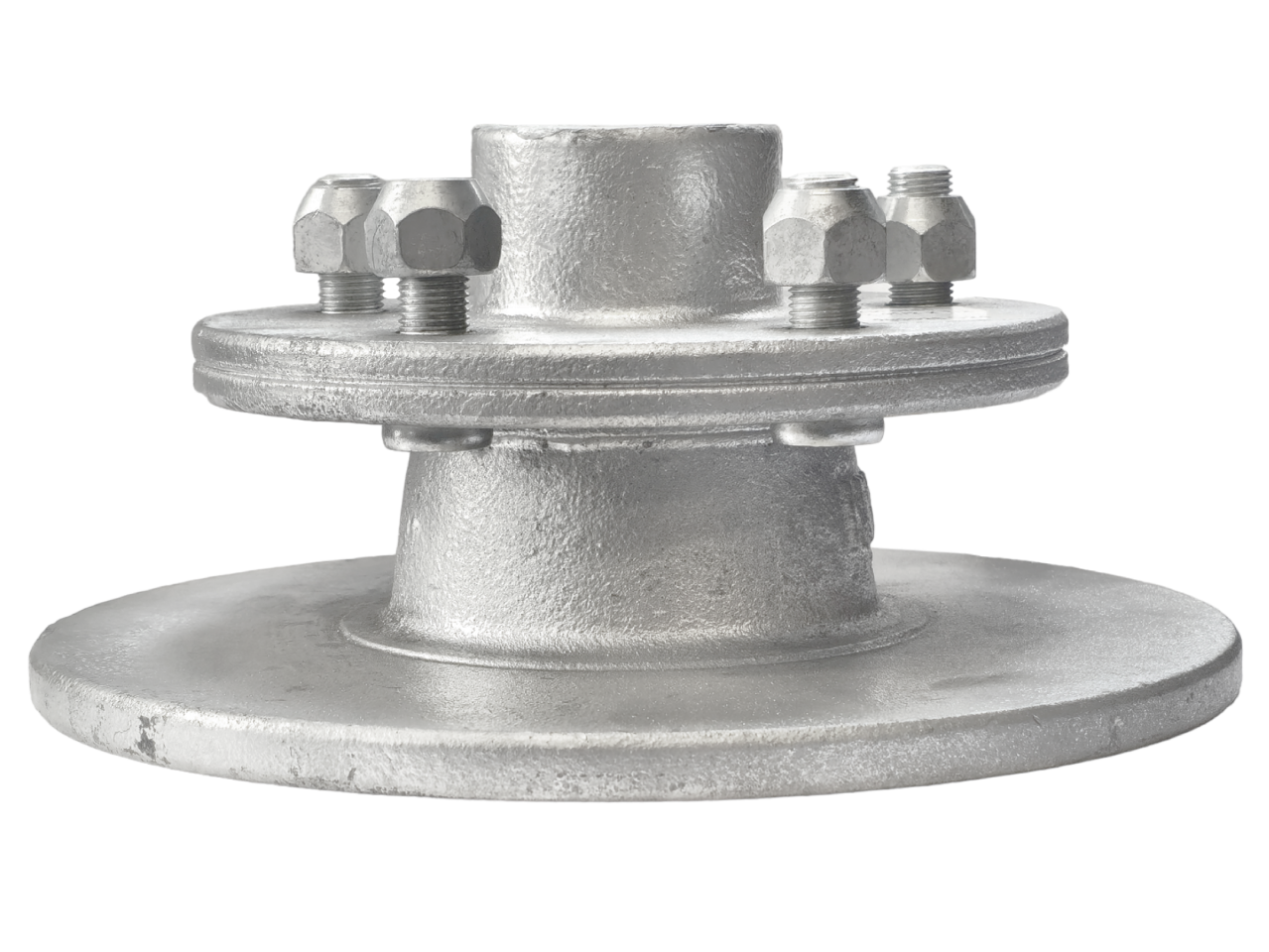 Disc-Braked Early Model Hub - 225mm 5x4-1/2x1/2" - Action Outdoors Kiwi