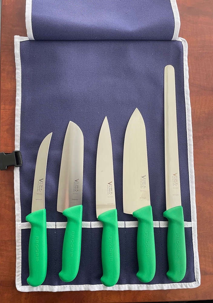 Victory Knife Green Chef Set Progrip - Action Outdoors Kiwi