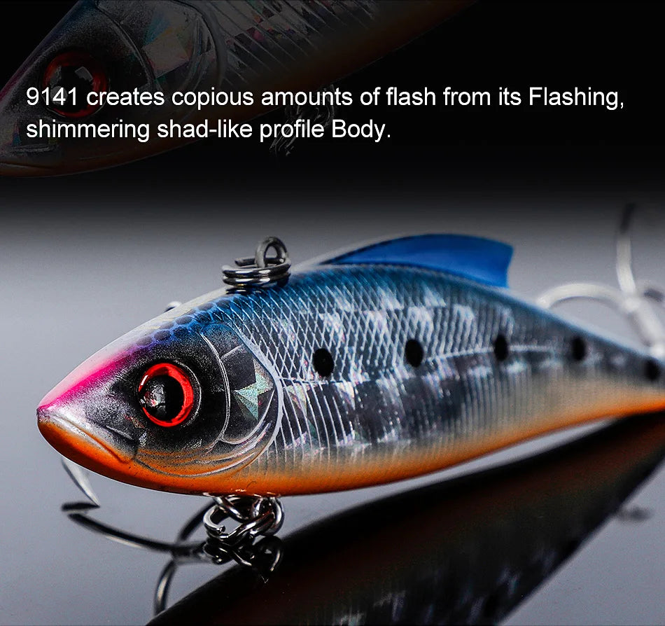 Noeby 3pcs VIB Fishing Lure 90mm 33g Rattling Variable Sinking Bait Wobblers Seawater Crankbait Pike Winter Fishing Tackle - Action Outdoors Kiwi