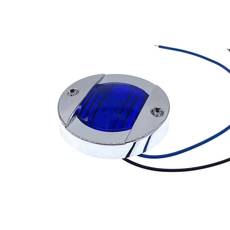 1Pcs DC12V/24V Marine Boat Transom LED Stern Light Round Cold White LED Tail Lamp Yacht Accessory Blue/White/Yellow/Green/Red - Action Outdoors Kiwi