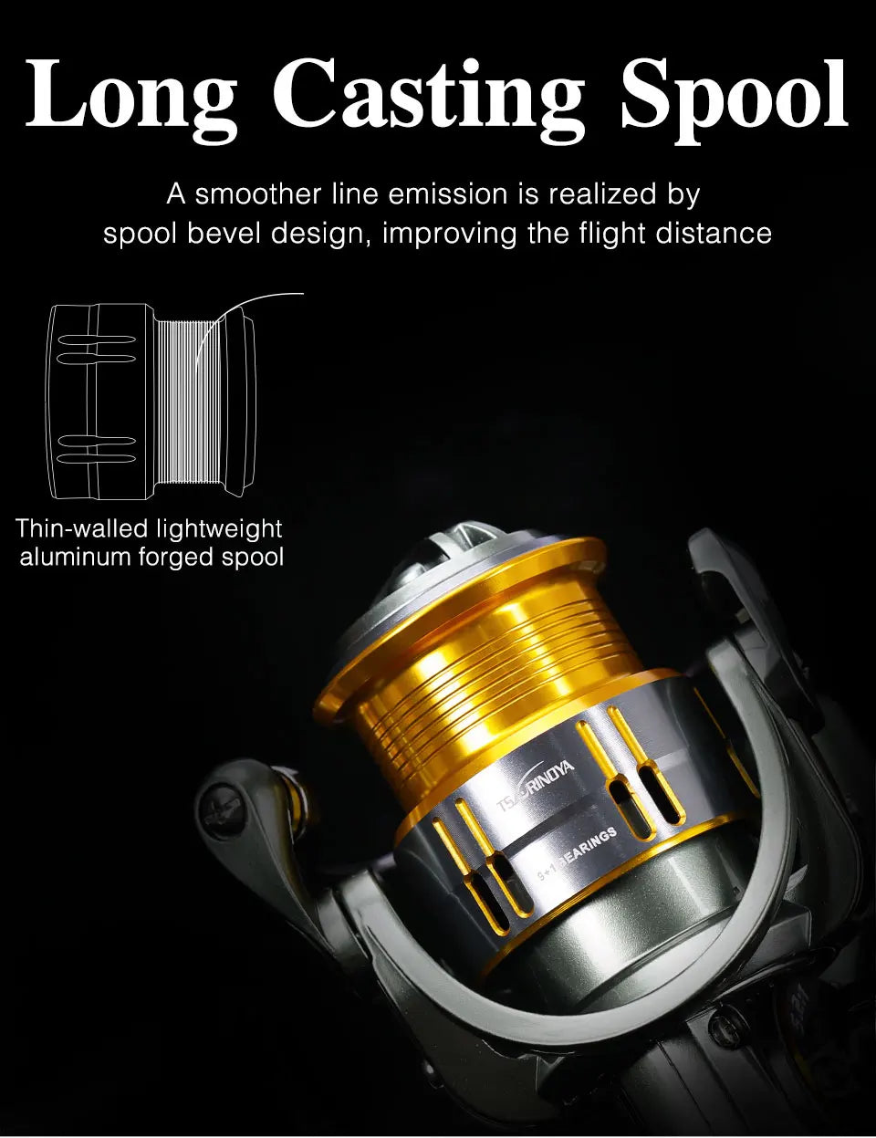 TSURINOYA Light Game Ultralight Spinning Fishing Reel FS 500 800 1000 9+1BB 4kg Drag Power Bait Finesse Stream Bass Trout Reel - Action Outdoors Kiwi