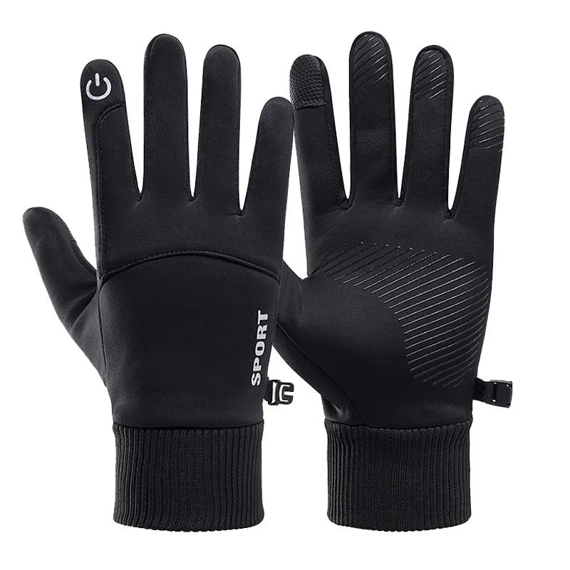 Winter Waterproof Men's Gloves Touchscreen Windproof Sports Fishing Driving Motorcycle Ski Non-slip Warm Cycling Women Gloves - Action Outdoors Kiwi