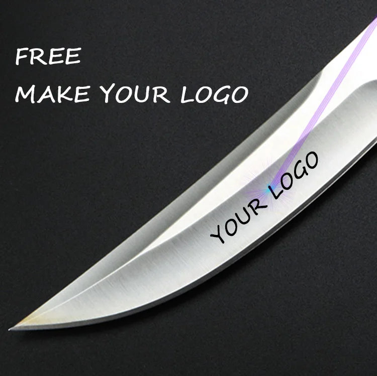 XUANTENG Damascus Laser Pattern Small Knife Hollow Handle Outdoor Knife Camping Hunting Knife Survival Knife - Action Outdoors Kiwi