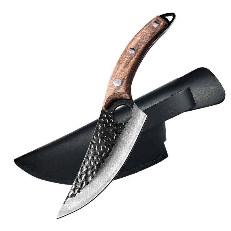 Stainless Steel Kitchen Boning Knife Handmade Fishing Knife Meat Cleaver Outdoor Cooking Cutter Butcher knife Cutter - Action Outdoors Kiwi