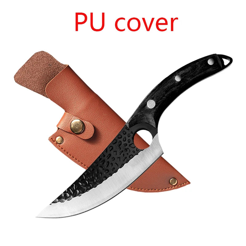 Stainless Steel Kitchen Boning Knife Handmade Fishing Knife Meat Cleaver Outdoor Cooking Cutter Butcher knife Cutter - Action Outdoors Kiwi