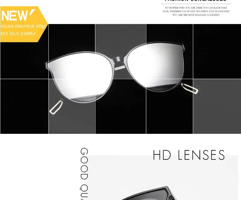 WarBLade New Fashion Sunglasses Women Vintage Luxury Brand Design Glasses Mirror Classic Oculos De Sol Feminino UV400 Eyewear - Action Outdoors Kiwi