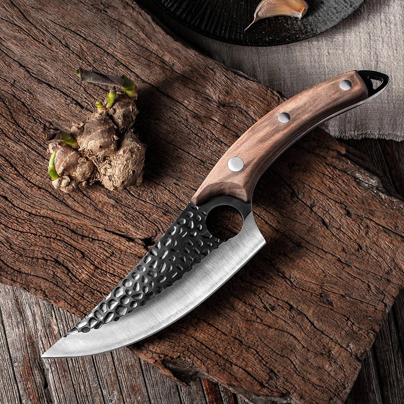 Stainless Steel Kitchen Boning Knife Handmade Fishing Knife Meat Cleaver Outdoor Cooking Cutter Butcher knife Cutter - Action Outdoors Kiwi