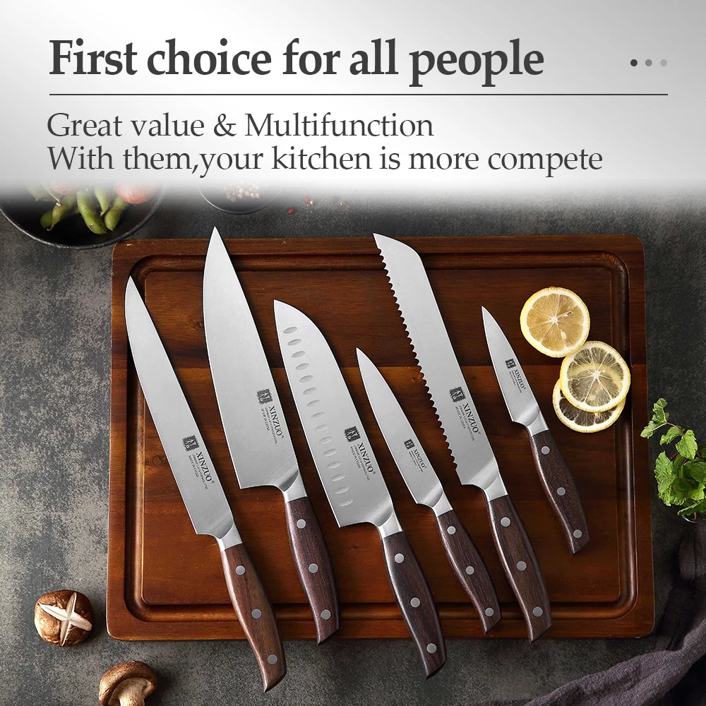 XINZUO Kitchen Tools 6 PCS Kitchen Knife Set - Action Outdoors Kiwi