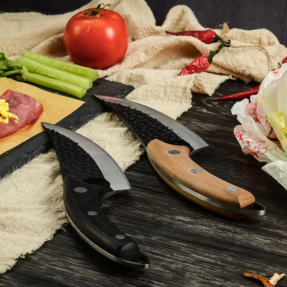 Stainless Steel Kitchen Boning Knife Handmade Fishing Knife Meat Cleaver Outdoor Cooking Cutter Butcher knife Cutter - Action Outdoors Kiwi