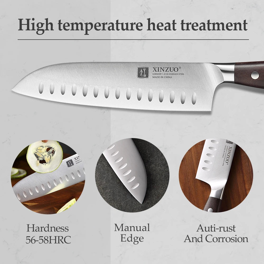 XINZUO Professional Full 7 PCS Knife Set German - Action Outdoors Kiwi