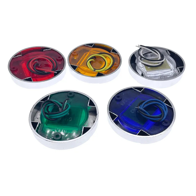 1Pcs DC12V/24V Marine Boat Transom LED Stern Light Round Cold White LED Tail Lamp Yacht Accessory Blue/White/Yellow/Green/Red - Action Outdoors Kiwi