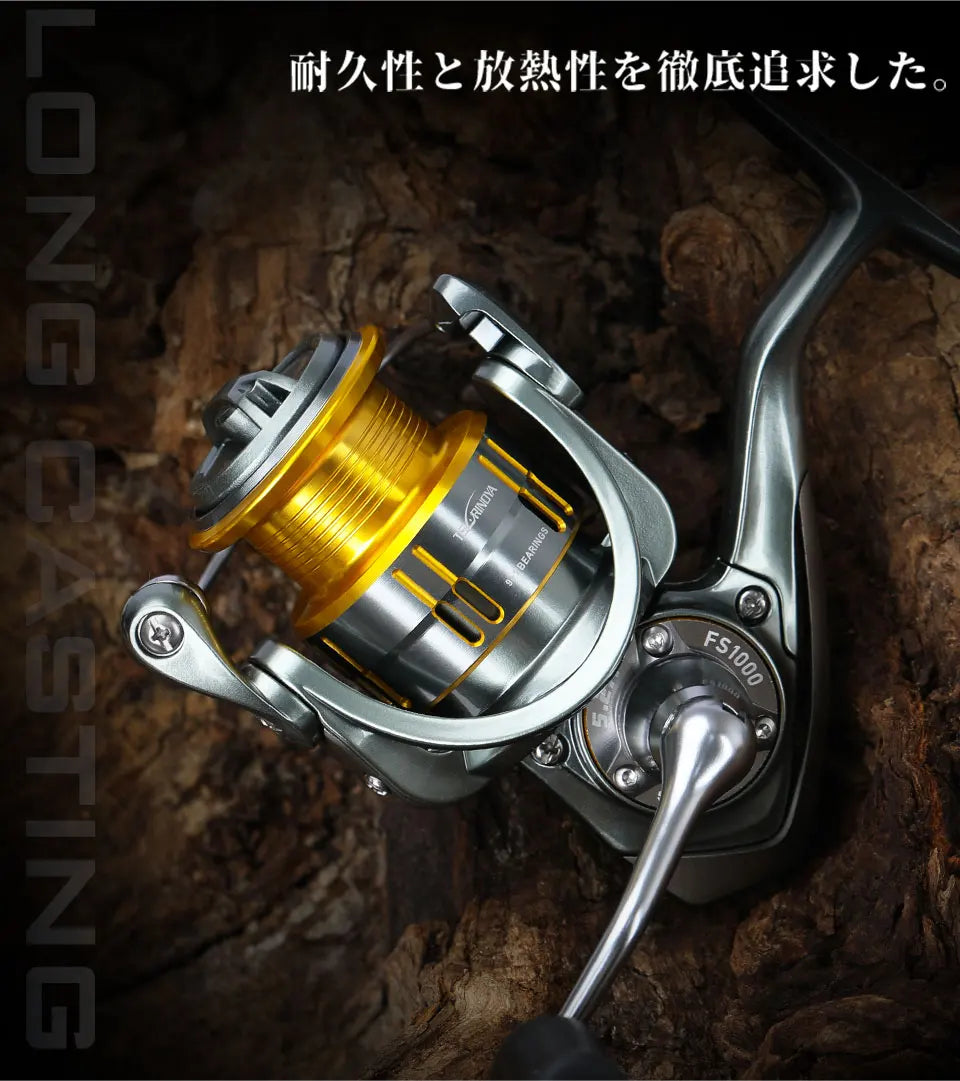 TSURINOYA Light Game Ultralight Spinning Fishing Reel FS 500 800 1000 9+1BB 4kg Drag Power Bait Finesse Stream Bass Trout Reel - Action Outdoors Kiwi