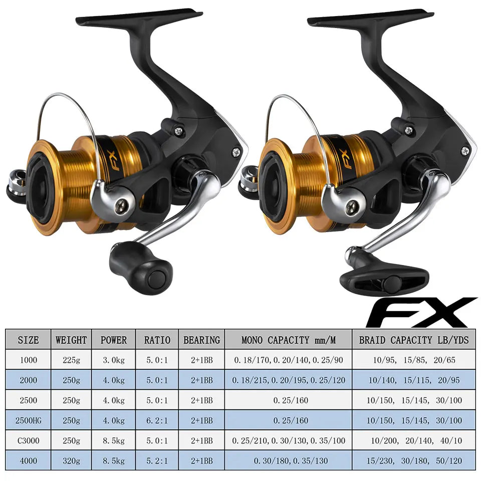 SHIMANO Fishing Reels FX spinning fishing reel handle replacement spinning fishing reels spinning long casting - Action Outdoors Kiwi