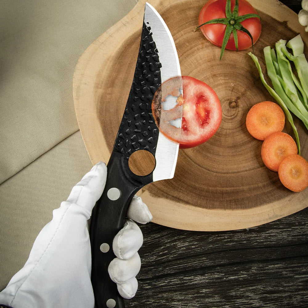 Stainless Steel Kitchen Boning Knife Handmade Fishing Knife Meat Cleaver Outdoor Cooking Cutter Butcher knife Cutter - Action Outdoors Kiwi