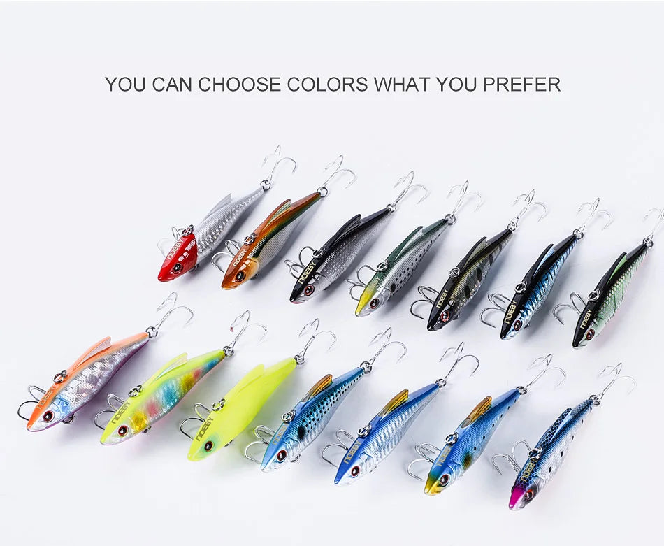 Noeby 3pcs VIB Fishing Lure 90mm 33g Rattling Variable Sinking Bait Wobblers Seawater Crankbait Pike Winter Fishing Tackle - Action Outdoors Kiwi