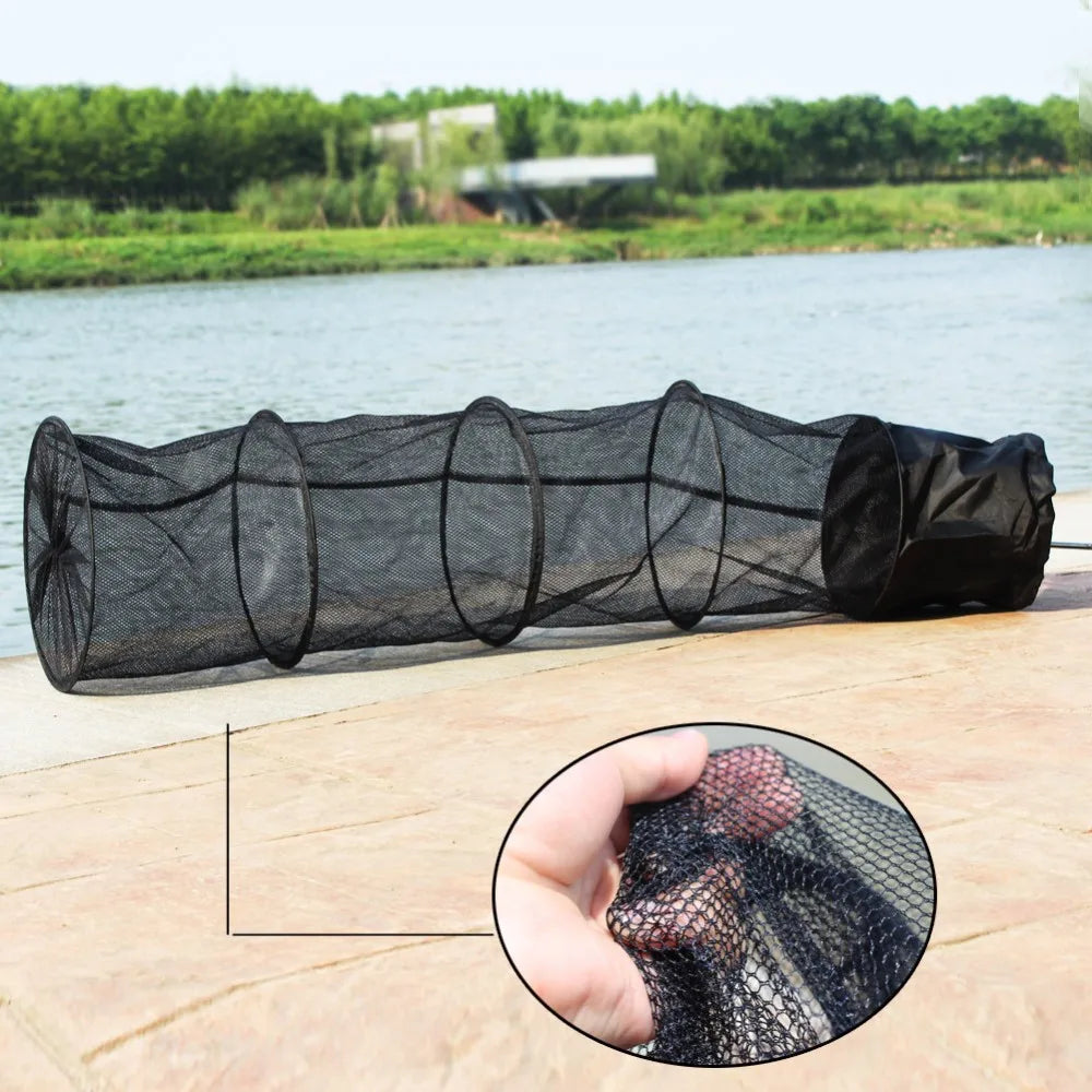 Super Strong 5-Layers Fishing Net PE Material Black Color Drive-In Net Monofilament Small Mesh Fish Net - Action Outdoors Kiwi
