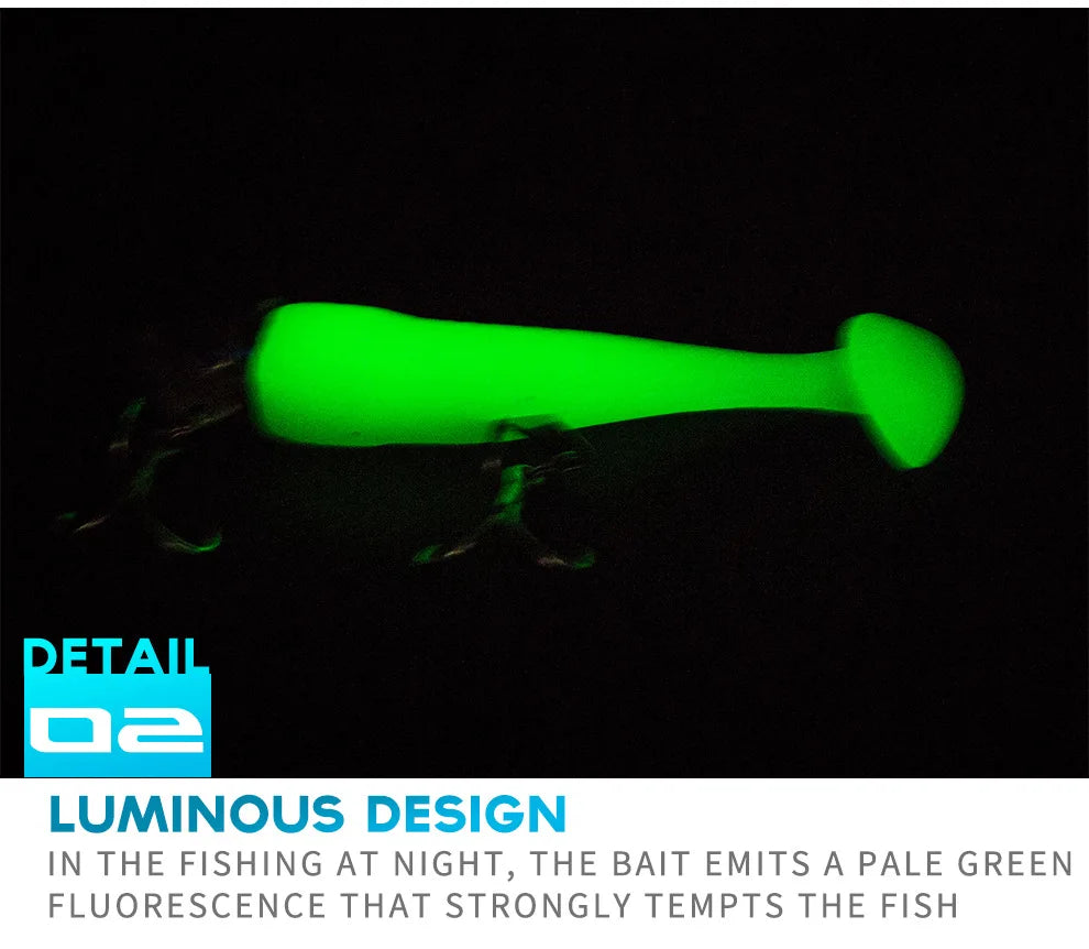 2pcs Jig Head Soft Bait T Tail Artificial Metal Bait Fishing Jig Sharp Knife Machete Soft T Tail Fishing Lure for hairtail - Action Outdoors Kiwi