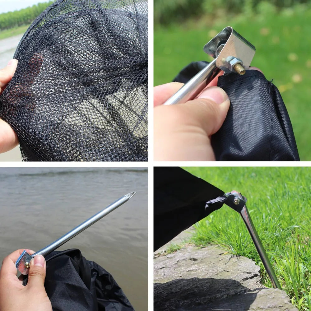 Super Strong 5-Layers Fishing Net PE Material Black Color Drive-In Net Monofilament Small Mesh Fish Net - Action Outdoors Kiwi