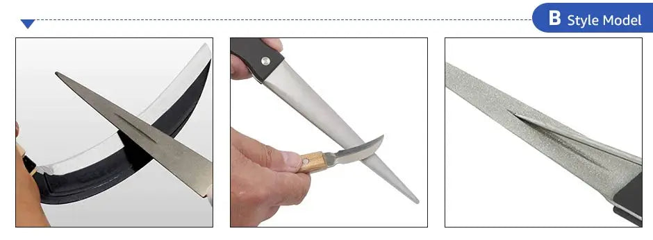 Whetstone Stone Diamond Knife Sharpener Knife Sharpening Curved Surface for Knife Scissors Honing Bar Kitchen Grinding Tool - Action Outdoors Kiwi