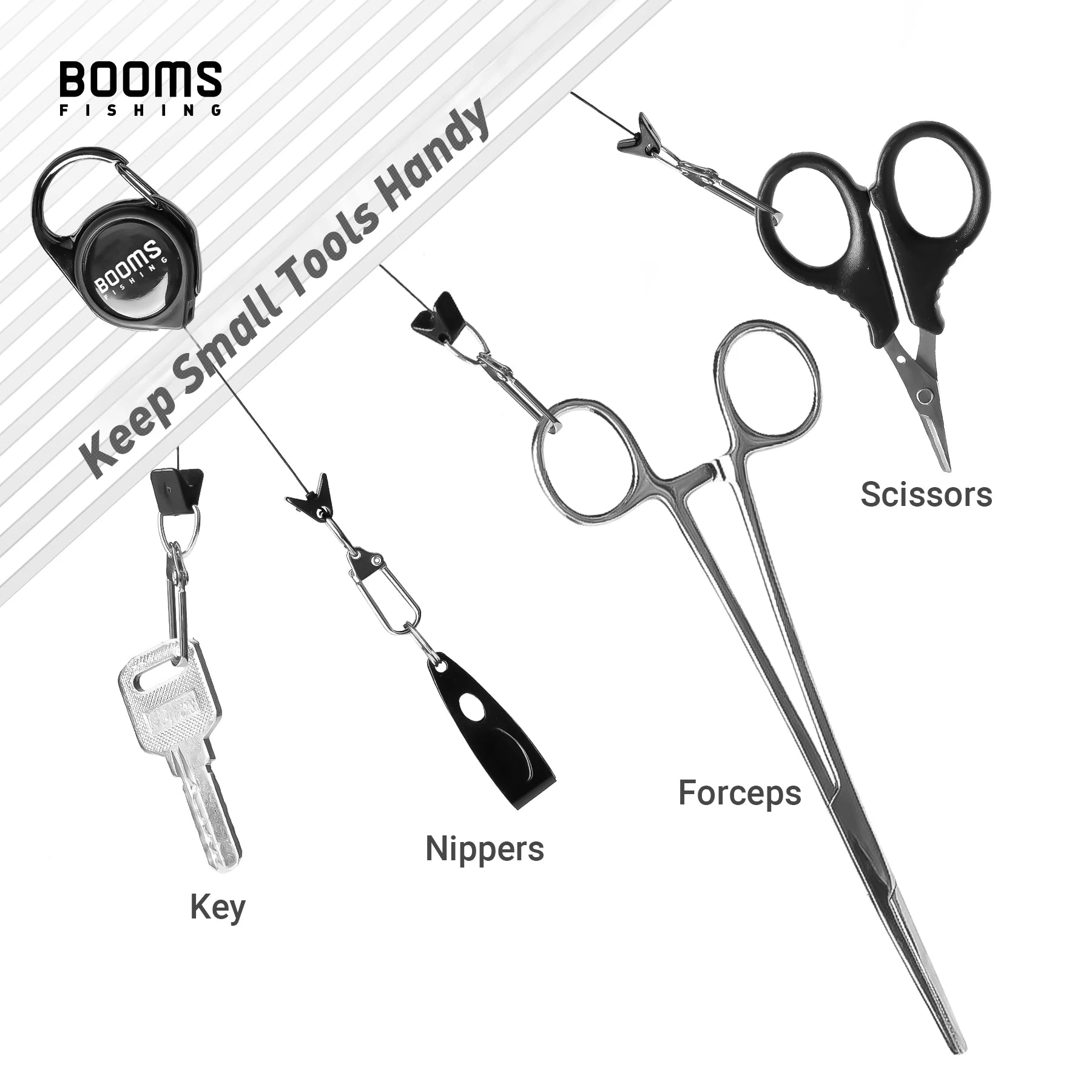 Booms Fishing CC1 Steel Small Carabiner Clips Outdoor Camping Multi Tool Fishing Acessories 6pcs - Action Outdoors Kiwi