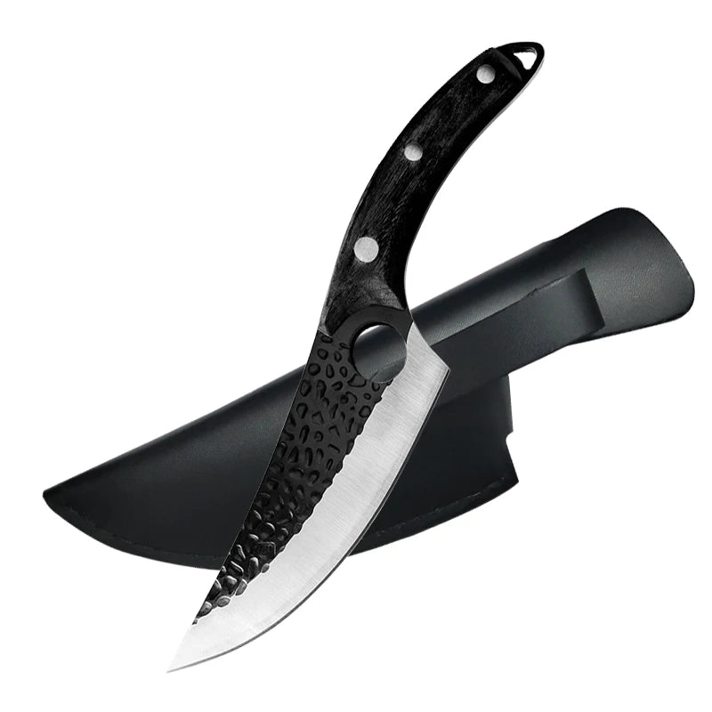 Stainless Steel Kitchen Boning Knife Handmade Fishing Knife Meat Cleaver Outdoor Cooking Cutter Butcher knife Cutter - Action Outdoors Kiwi