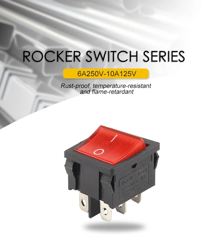 5Pcs 2/3Pin 25mm 6A/10A 250V Round Rocker Dot Boat LED Light Waterproof Rocker Switch Car Auto Boat Marine Power Button Switch - Action Outdoors Kiwi