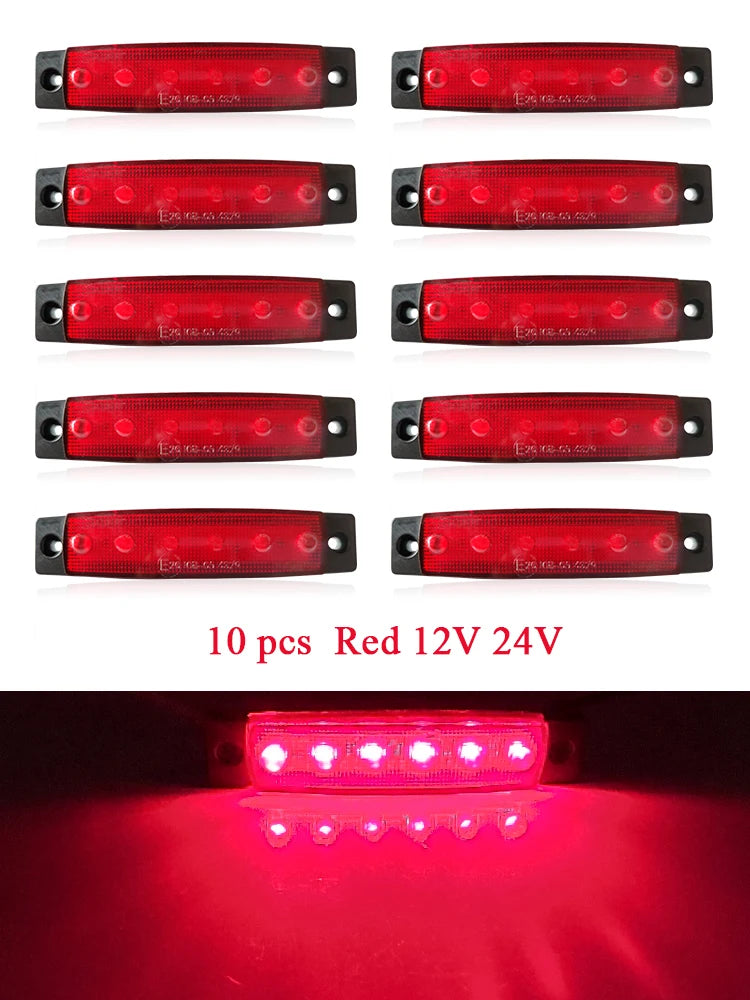 10pcs Marine Boat Waterproof 12V 24V 6 LED Lamp Cabin Deck Courtesy Light Stern Transom Lights Blue For Small Boat Sailboat - Action Outdoors Kiwi